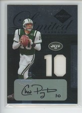 CHAD PENNINGTON AUTO PATCH /10 2005 LEAF LIMITED MATERIALS 10/10 = JERSEY # 1/1