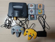 Nintendo64 Console Black w/Controller Game Software USED Japan Free Shipping