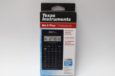 Texas Instruments BA II Plus Professional Finanzrechner Business Rechner CFA