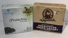 Anatolia & Dr Squatch Soap Bar 5oz Each-pistachio & Eucalyptus Greek Yogurt 2pac