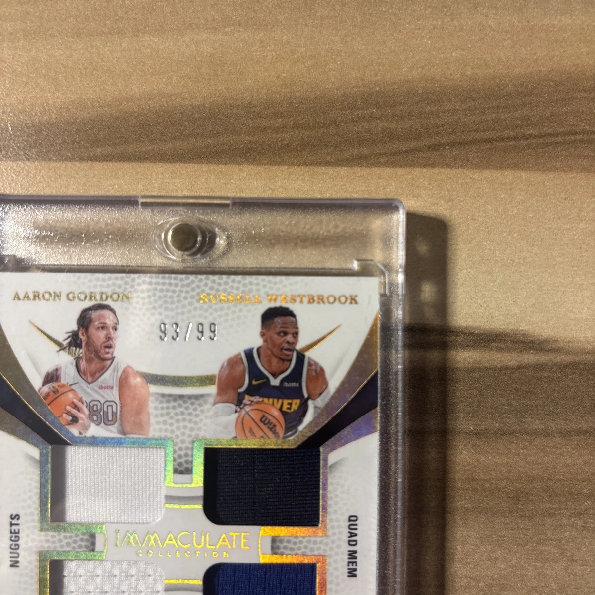 Panini Immaculate Nuggets Quad Mem /99 – Jokić, Westbrook, Murray & Gordon