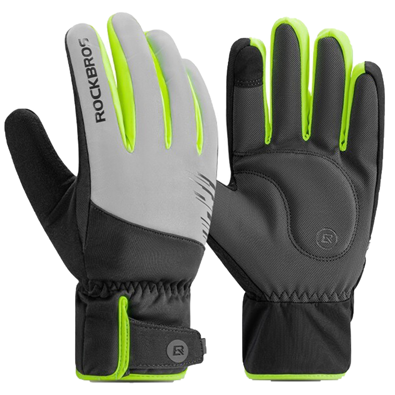 ROCKBROS Fahrradhandschuhe Winter Touchscreen Warme Winddichte Handschuhe M-2XL 7890₽