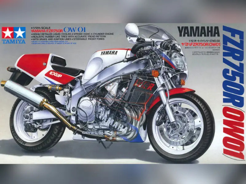 Réplique précise Yamaha FZR750R OW01 TAMIYA 14058 Maquette moto 1/12 sans défaut