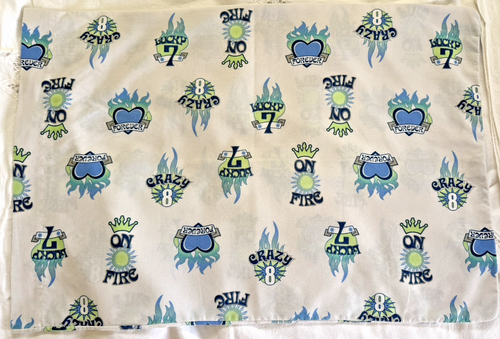 Springs Cotton Blend TEEN Standard Pillowcase _ Tattoo Crazy 8 Lucky 7 Forever - 第 2/3 張圖片