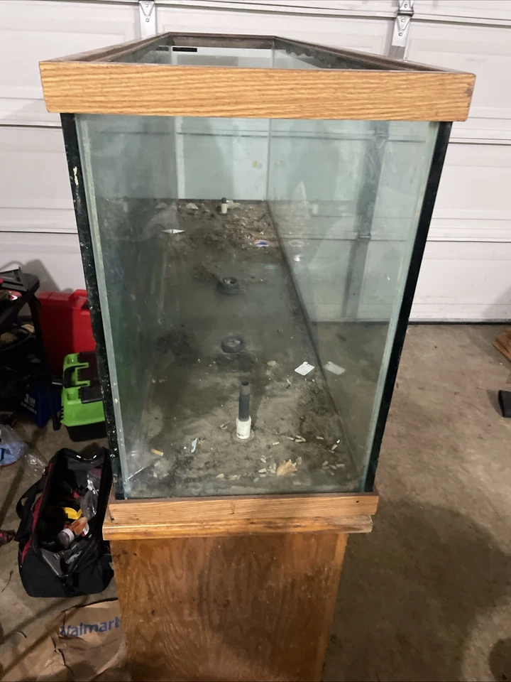 Acuario de peces con soporte tanque de vidrio de 100 galones Foto 3 de 4