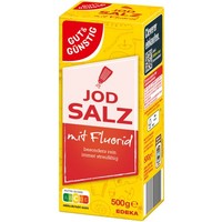 Gut und Günstig Jodsalz Mit Fluorid Besonders Rein 500G Packung