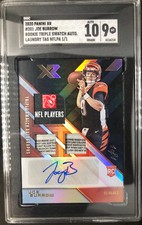 JOE BURROW 2020 Panini XR RPA Laundry Tag #201 Triple Swatch Auto #1/1 SGC 9 MT