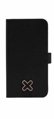 Mimco Hendrix Black iPhone 14 Pro Flip Case Rose Gold Logo BNWT RRP $130 New