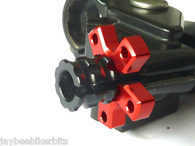 Triumph Daytona 900 955i T595 Rocket 3 CNC M8 Eloxierte Kupplungszugversteller