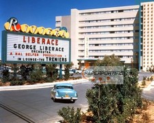 Vintage Las Vegas STRIP Riviera Casino 8x10 Photo 1955 LIBERACE