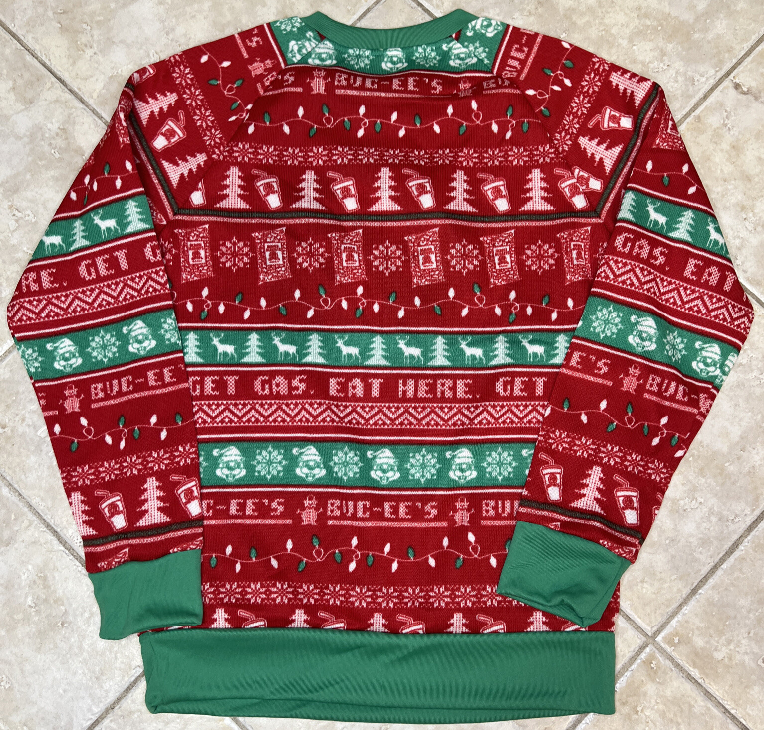 Bucee's Bucees Beaver Christmas Holiday Ugly Sweater XL Eat Here Get Gas NWT eBay