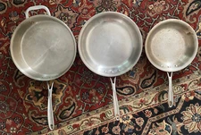 CALPHALON Stainless Set 5003 3qt 10" & 8" Skillet SET Stainless Cooking Skillets