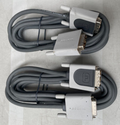 2 x Belkin 1,7M DVI auf DVI DVI-D STECKER KABEL