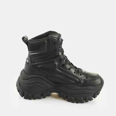Buffalo Lola Lace UP Mid Damen Winter Boots (schwarz)
