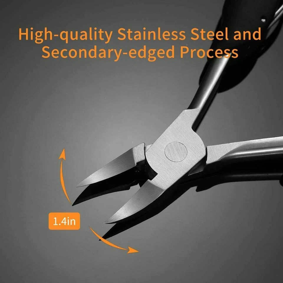 Cortaúñas para uñas gruesas encarnadas tijera de uñas de precisión de alta resistencia Foto 4 de 4