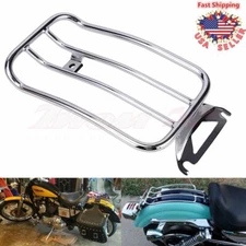 Rear Solo Seat Luggage Rack Carrier For Harley Electra Road Glide King FLH 97-15