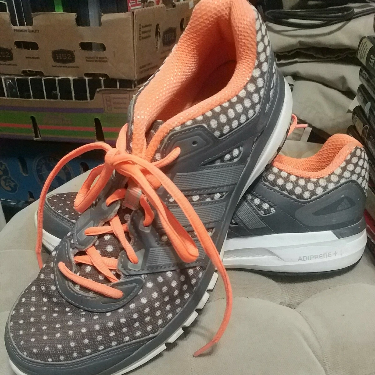 zona pasatiempo Fracción Adidas DURAMO 6 Adiprene Plus C76270 Gray/Orange Running Shoes Women&#039;s  Size 9 | eBay