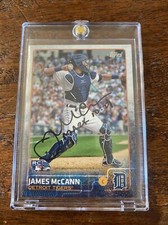 James McCann Signed Topps Rookie Card Psa Dna Coa Autographed Tigers Mets
