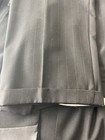 Mens Black Pinstripe 3 Button Suit Jacket and Pants 46 Claudio Morelli — photo 4