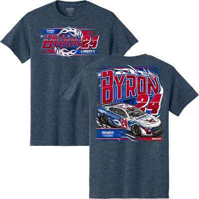 William Byron 2025 Liberty Flames 2-Spot T-Shirt Blue