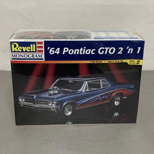 1:24 Revell '64 Pontiac GTO “2 'n 1” Model Kit (85-2461) - Sealed New! - Picture 1 of 8