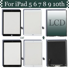 For Apple iPad 7 8 9 10 11 Gen A16 LCD Display Touch Screen Replacement Button