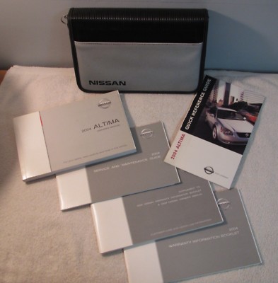 2004 Nissan Altima Owners Manual & Booklets in Case eBay