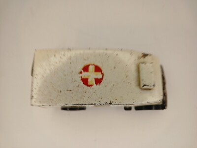 Jouet Tri-ang Minic Toys 1/43 - Ambulance Tôle Friction, Vintage UK