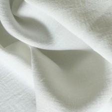 Tissu Airflow aspect lin blanc ivoire | 100% polyester | 55" L, 1m L