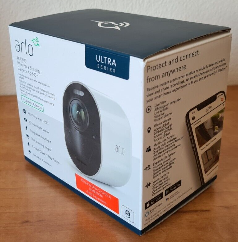 Arlo Ultra IP security camera Indoor outdoor 3840 x 2160 pixels