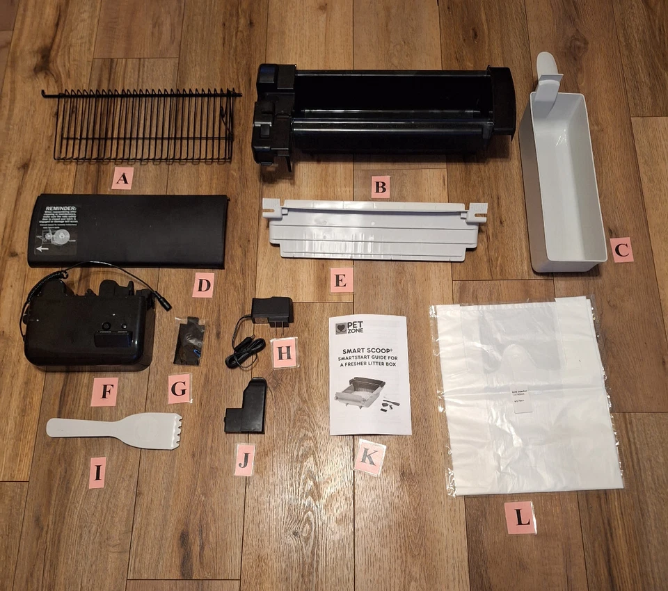 Replacement parts for Pet Zone Self Cleaning Automatic Cat Litter Box (S)