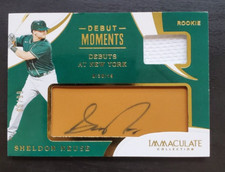 2020 Immaculate Collection Sheldon Neuse Debut Moments Dual Relic RC Auto 85/99