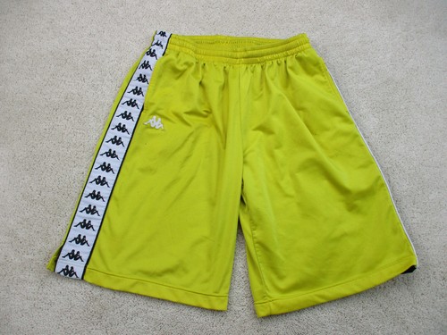 Kappa Shorts Adult 2XL XXL Yellow White 
