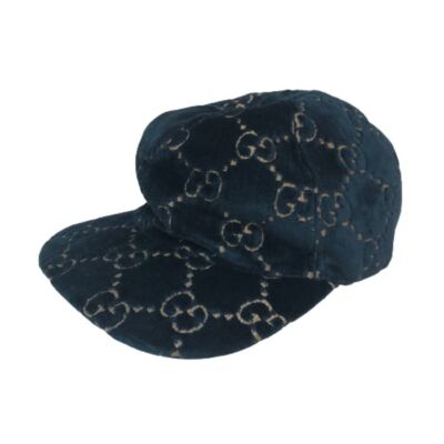 Gucci GG VELVET BASEBALL CAP Velour baseball cap Hat Size S  display picture 1