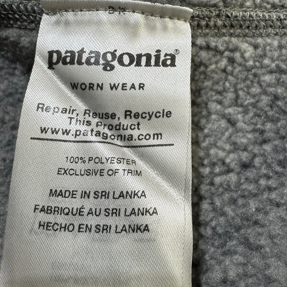Patagonia Men’s Size M gray silver better sweater knit full zip sweater - Image 4 of 4