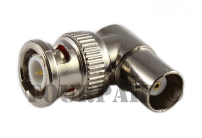 L-Shaped Right Angle 90 Degree BNC Male to Female Coax Cable Adapter Connector