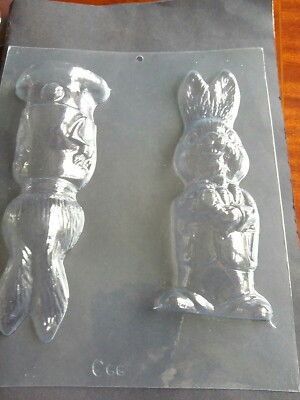 RIESIGER JUNGE HASE MIT KAROTTEN SCHOKOLADENFORM/FORMEN/3-T/25,5 CM HOCH/OSTERNGESCHENK