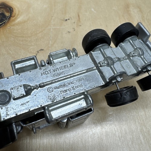 VINTAGE HOT WHEELS STEERING RIGS GMC EAGLE TRUCKING SILVER TRUCK - Picture 8 of 20
