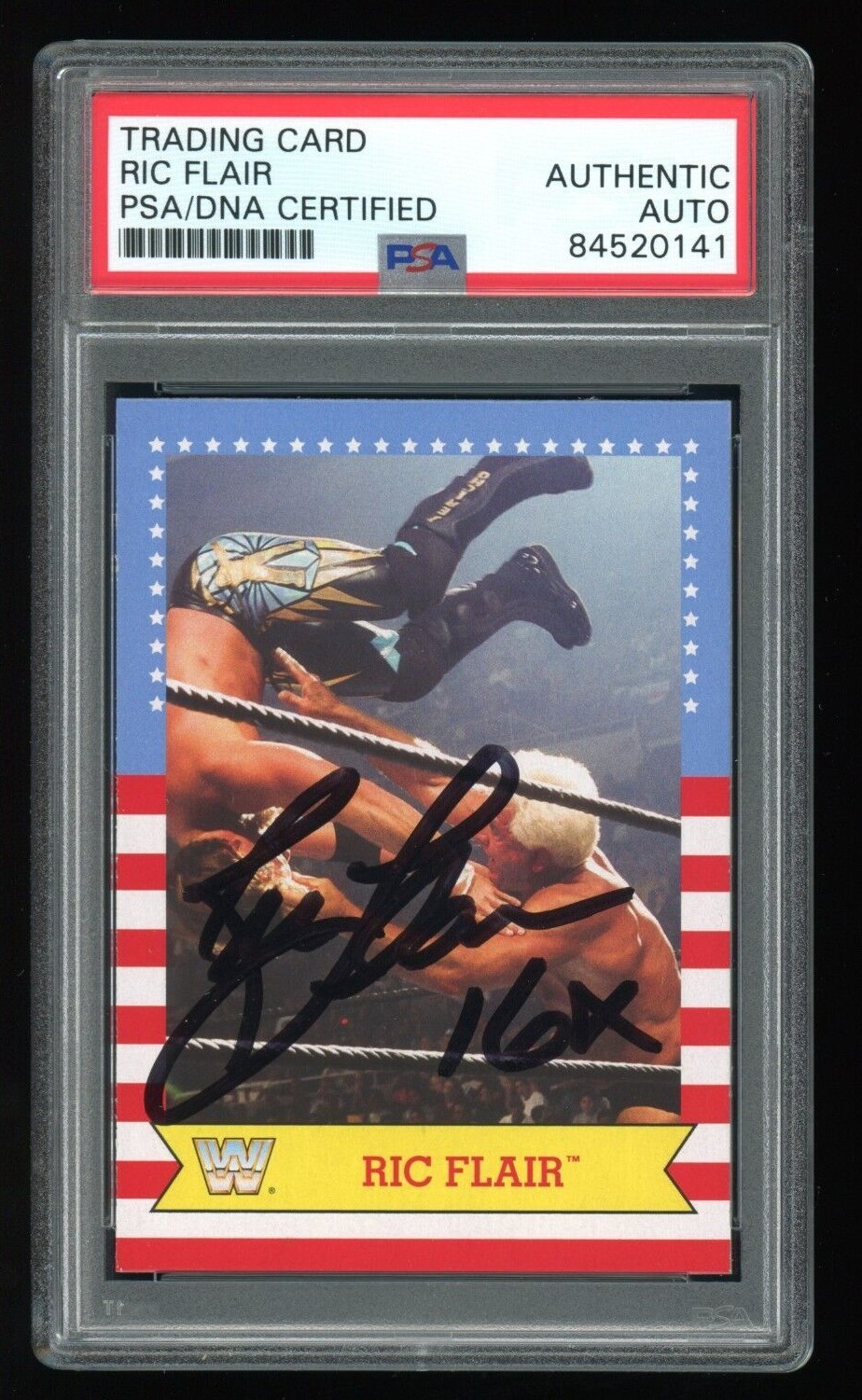 Ric Flair PSA/DNA 2017 Topps WWE #28 Signed Auto Autographed Card HOF