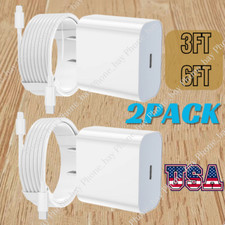 2-Pack Super 20W Fast Charger Type C For iPhone 14 13 12 11 Pro Max Xs XR 8 7 6
