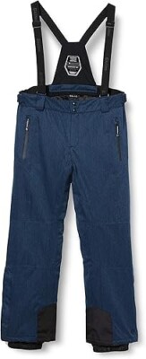 KILLTEC MENS ENOSH SKI PANTS SNOW SUSPENDERS w REMOVABLE STRAPS WATERPROOF - L