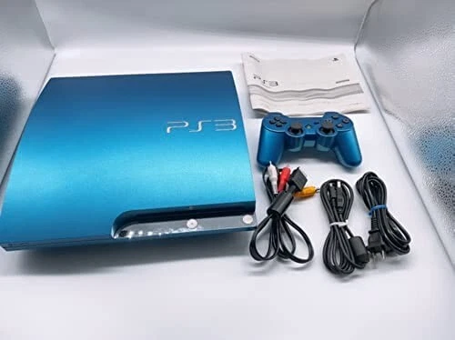 Sony Playstation 3 (PS3) Slim Splash Blue LIMITED EDITION