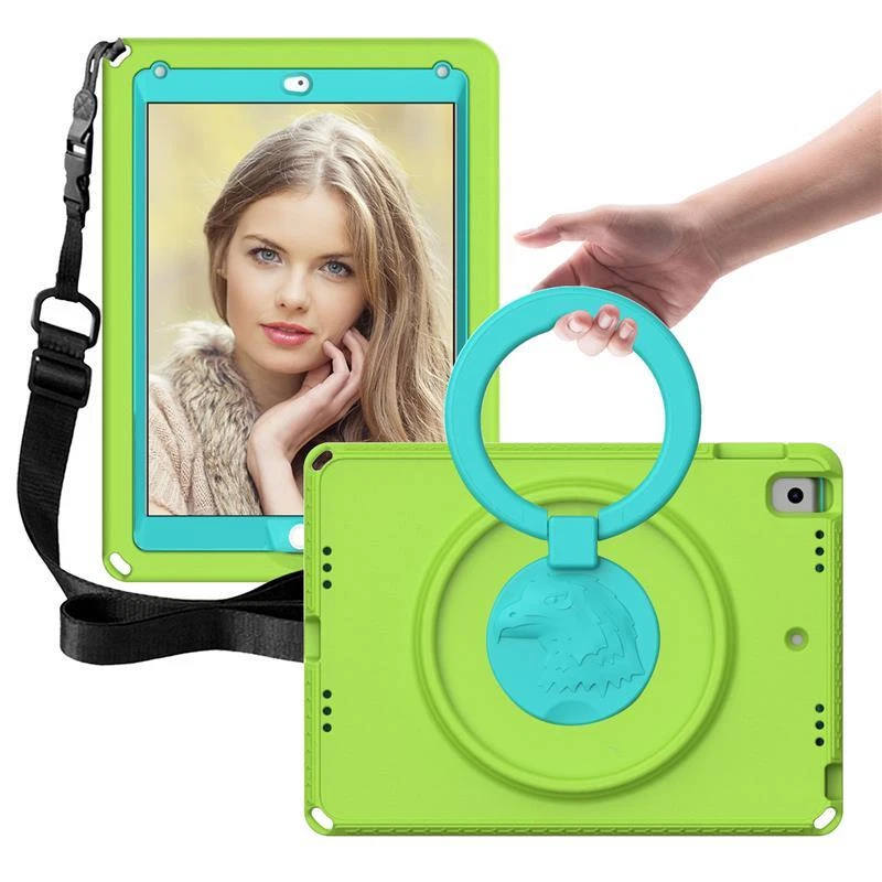 Kids Case For iPad 6th 5th Air 2 Pro 9.7 Generation Shockproof Cover Stand Strap - Image 2 of 4