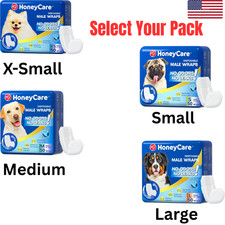 50 Pack Waist Disposable Dog Diapers Male Wraps Belly Bands Pet Soft All Sizes
