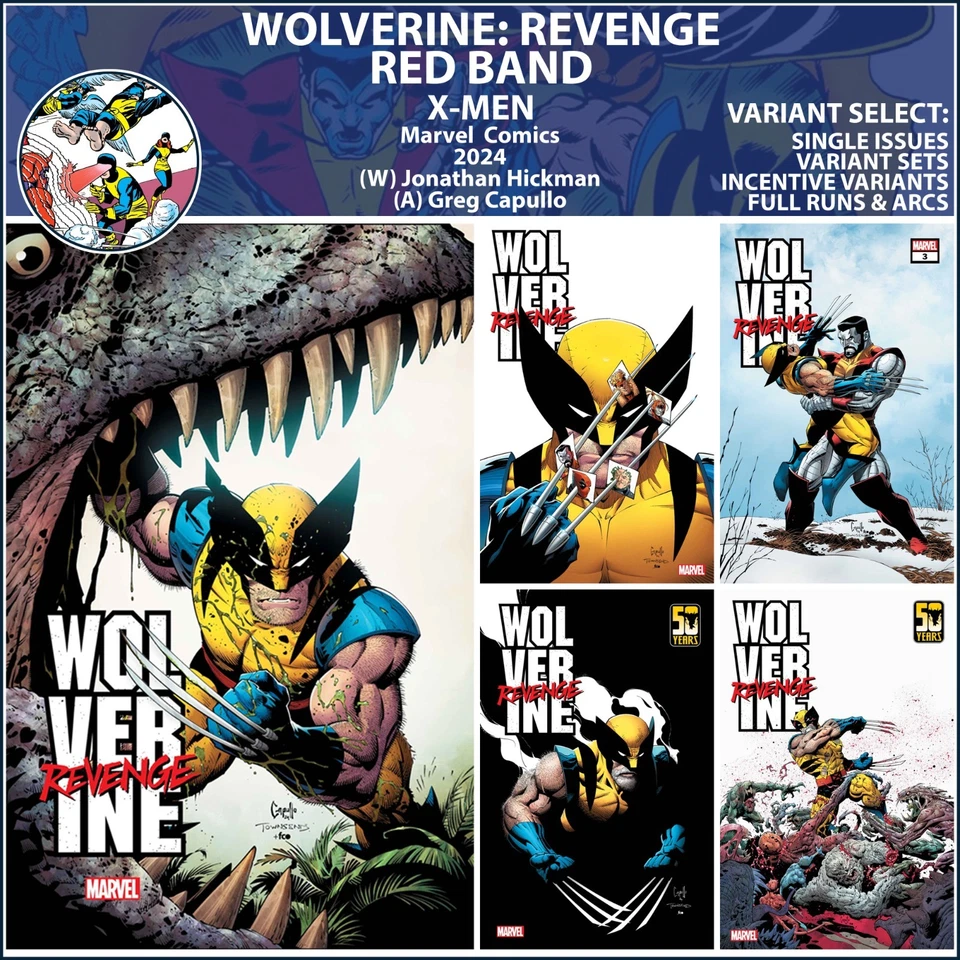 Wolverine: Revenge - Red Band (2024) #1 2 3 4 5 Marvel Comics COVER SELECT