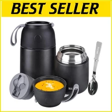 Leakproof Thermo Food Containers for Kids & Adults - 12hrs Hot, 24hrs Cold