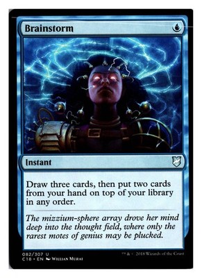 Magic MTG Brainstorm 82 UC Commander 2018 English Card Near Mint