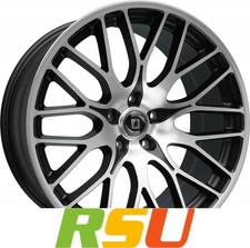 4x Diewe Fina nero machined 9.5x19" ET35 LK5 112 ML 66.6 Alufelgen 19 Zoll