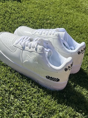 Bapesta X MF DOOM Concept White Size 8m