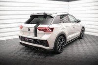 Spoiler CAP FüR Volkswagen T-Roc R Mk1 Facelift Dachspoiler Heckspoiler Schwarz